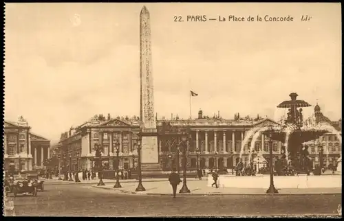 CPA Paris Place de la Concorde, Platz der Eintracht 1910
