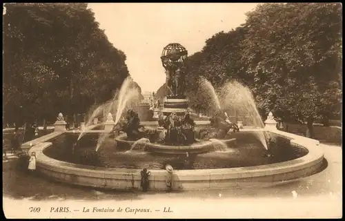 CPA Paris La Fontaine de Carpeaux; Wasserspiele Wasserkunst 1914