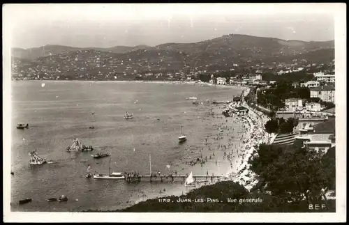 CPA Juan-les-Pins Panorama-Ansicht; Küste Strand 1920
