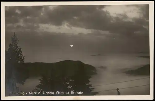 .Ligurien Liguria Tramonto - Mare di Nebbia Visto da Brunate 1920