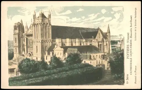 CPA Poitiers CATHEDRALE SAINT-PIERRE (Ensemble Sud-Ouest) 1910