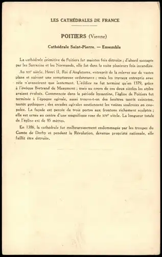 CPA Poitiers CATHEDRALE SAINT-PIERRE (Ensemble Sud-Ouest) 1910