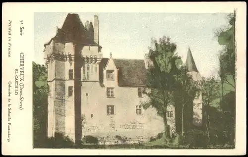 CPA Cherveux El Castillo (Schloss Burg) 1910