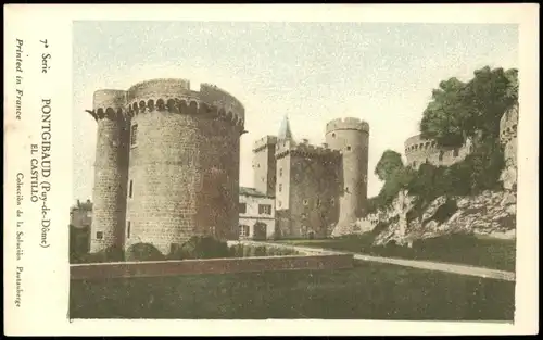 CPA Pontgibaud El Castillo Burg 1910