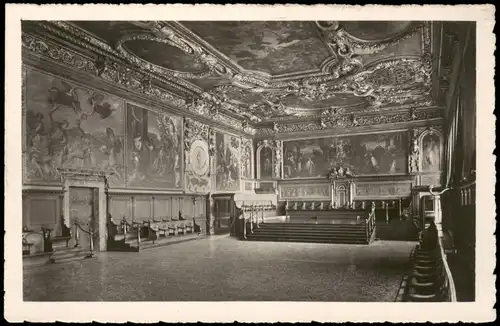 Venedig Venezia Innenansicht Palazzo Ducale SALA DEL SENATO 1920
