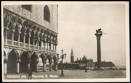 Cartoline Venedig Venezia Piazzetta S. Marco 1930