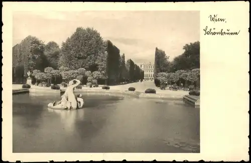 Ansichtskarte Hietzing-Wien Schloss Schönbrunn 1940