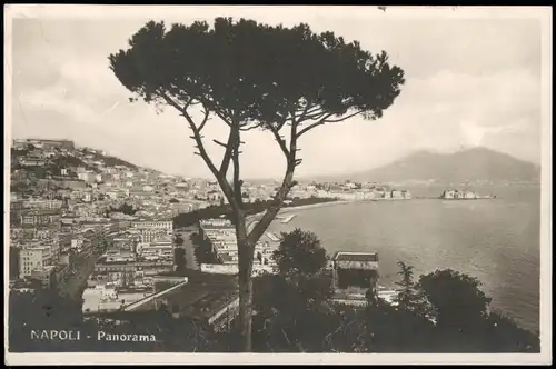 Cartoline Neapel Napoli Panorama-Ansicht 1929