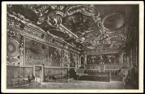 Cartoline Venedig Venezia Palazzo Ducale - Sala del Senato (Pregadi) 1923