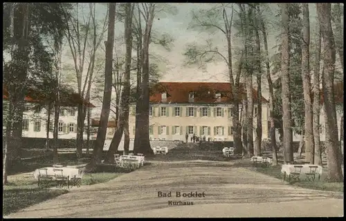 Ansichtskarte Bad Bocklet Partie am Kurhaus 1912