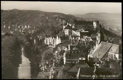 Ansichtskarte Tübingen Blick von Osten - Fotokarte 1930