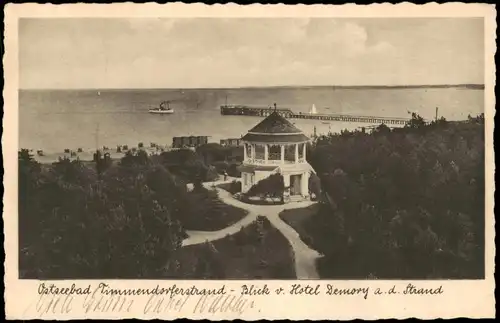 Ansichtskarte Timmendorfer Strand Pavillon, Seesteg 1934