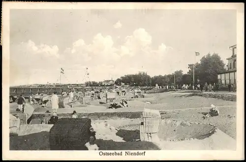 Ansichtskarte Niendorf-Timmendorfer Strand Strandleben, Anlagen 1929