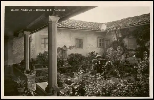 Cartoline Fiesole Chiostro di S. Francesco 1930
