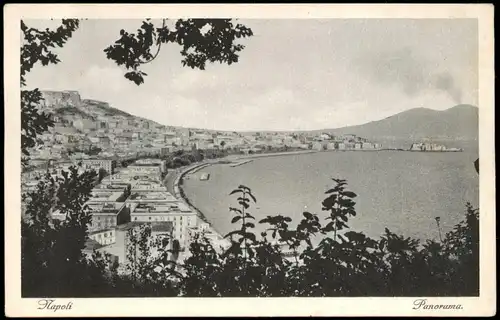 Cartoline Neapel Napoli Panorama-Ansicht Küste 1920