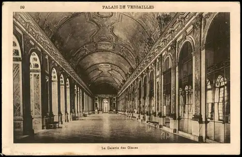 CPA Versailles PALAIS DE VERSAILLES La Galerie des Glaces 1920