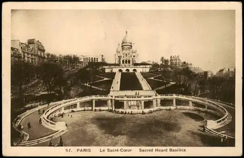 CPA Paris Le Sacré-Coeur Sacred Heard Basilica 1920