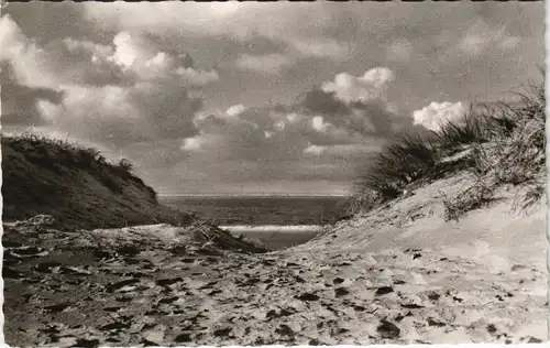 Ansichtskarte St. Peter-Ording Strand Dünen Blick Nordsee 1966