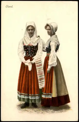 .Schweden Sverige Schweden Allgemein Trachten-Frauen aus Öland 1915