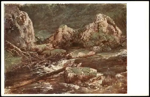 Künstlerkarte (Art) Künstler CHARLOTTA PIEPENHAGENOVÁ: Lesní potůček 1920