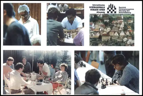 Ansichtskarte  Schach-Spiel (Chess) SCHWARZWALD SCHACH-OPEN ALTENSTEIG 1989
