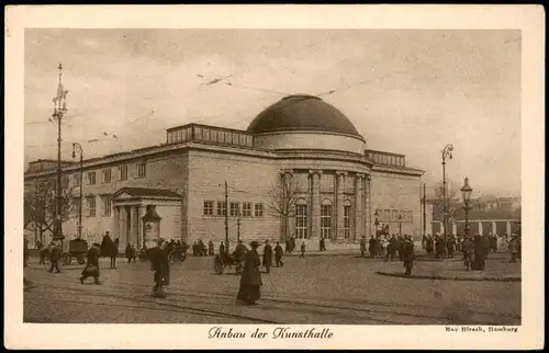 Ansichtskarte Hamburg Anbau der Kunsthalle 1924