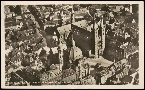 Ansichtskarte Würzburg Luftbild 1929