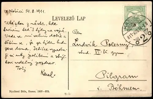 Postcard Kaschau Košice (Kassa) Szószék a székesegyházban. 1907