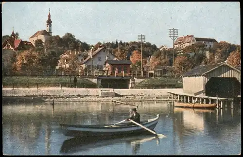 Ansichtskarte Starnberg Starnberg, Kirche und Schloß. 1929