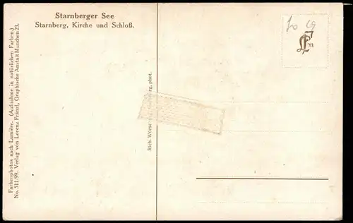 Ansichtskarte Starnberg Starnberg, Kirche und Schloß. 1929