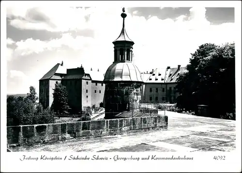 Königstein (Sächsische Schweiz) Festung Königstein Kommandantenhaus 1985