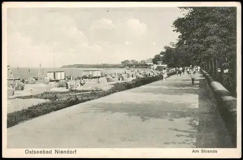 Ansichtskarte Niendorf-Timmendorfer Strand Am Strande, Promenade 1930