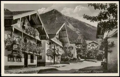 Ansichtskarte Marquartstein Straßenpartie 1935