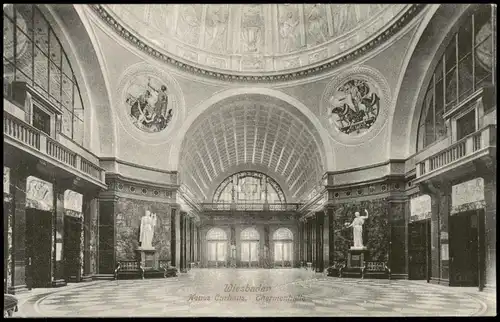 Ansichtskarte Wiesbaden Neues Kurhaus - Thermenhalle 1907