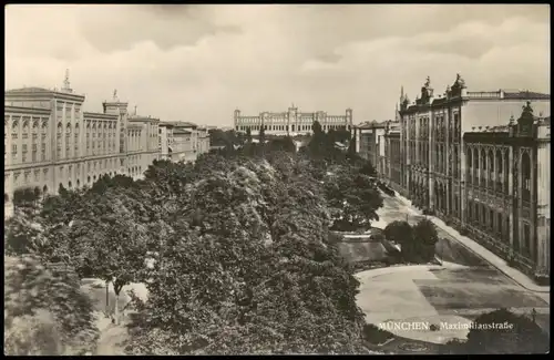 Ansichtskarte München Maximilianstraße 1926