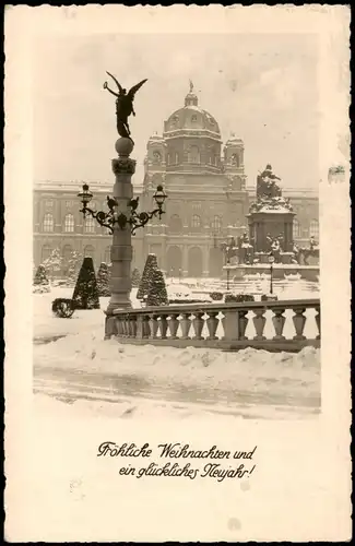 Ansichtskarte Wien Hofburg, Denkmal im Winter 1932
