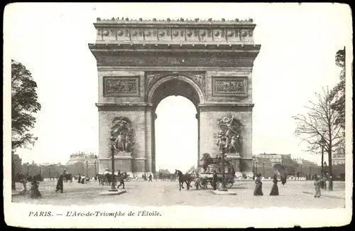 CPA Paris L' Arc-de-Triomphe de l'Étoile 1910