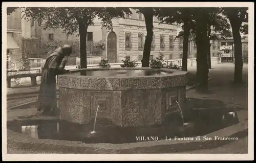 Cartoline Mailand Milano La Fontana di San Francesco 1929