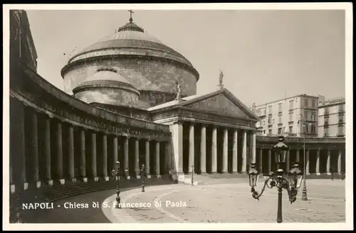 Cartoline Neapel Napoli Chiesa Basilica di San Francesco di Paola 1940