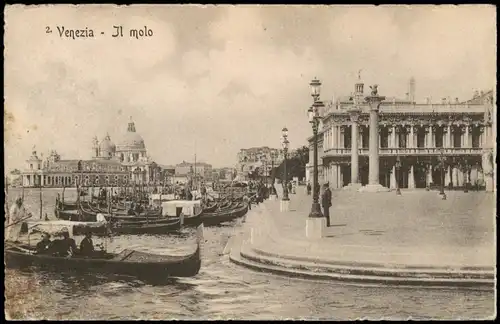 Cartoline Venedig Venezia Stadtteilansicht - Il Molo 1910