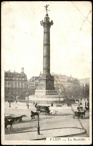 CPA Paris La Bastille 1910