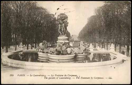 CPA Paris Le Luxembourg La Fontaine de Carpeaux 1910