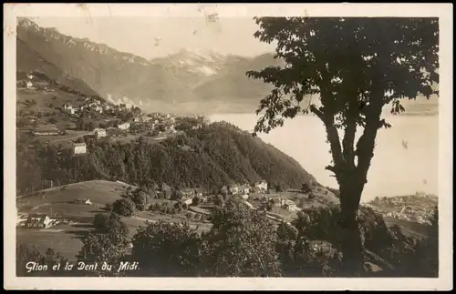 Glion-Montreux (Muchtern) Umland-Ansicht Glion et la Dent du Midi 1928