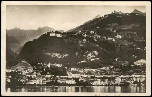 Ansichtskarte Glion-Montreux (Muchtern) Panrorama Ansicht 1930