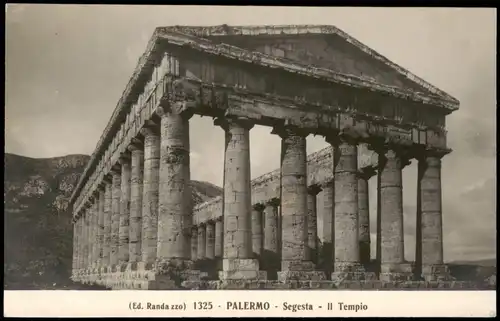 Cartoline Palermo Palermo (Palermu) Segesta Il Tempio 1930