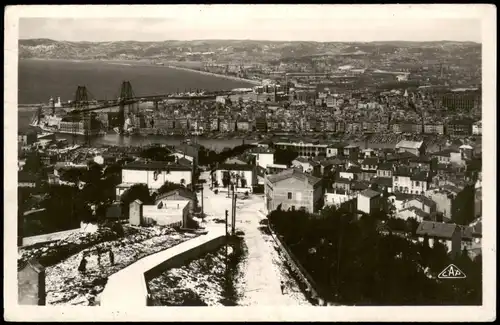 CPA Marseille Panorama-Ansicht, Stadt-Ansicht 1937