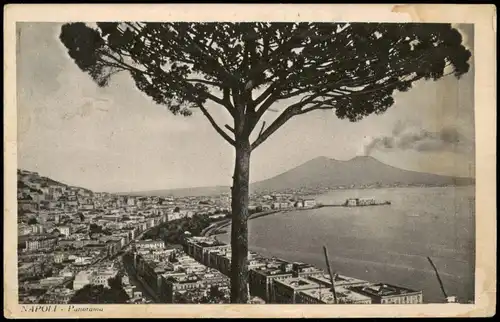Cartoline Neapel Napoli Panorama-Ansicht 1934