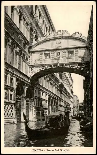 Cartoline Venedig Venezia Ponte dei Sospiri 1928