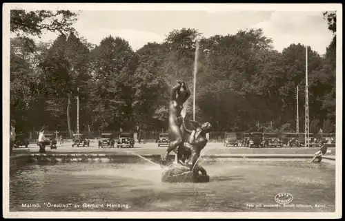 Postcard Malmö "Öresund" av Gerhard Henning 1940