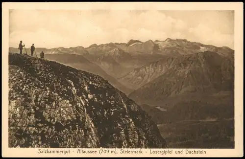 Altaussee Salzkammergut Altaussee (709 m), Steiermark Losergipfel & Dachstein 1920